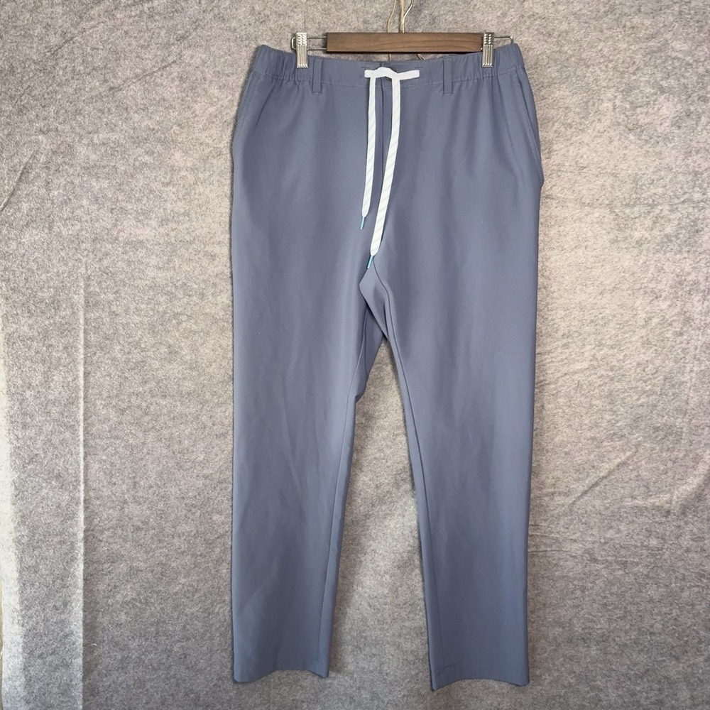 Chubbies Everywear Pant Mens Sz M Blue Stretch Drawstring Zip Pockets